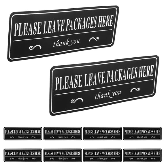 Vosarea Waterproof Black Vinyl Package Drop Sticker for Home with High Visibility and Easy Adhesive Application