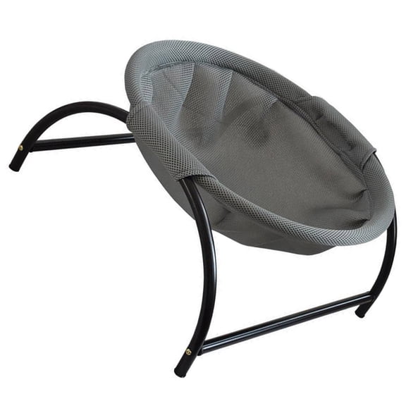 Vosarea Wear Resistant Breathable Grey Cat Bed Elevated Pet Cot with Easy Assembly and Modern Style