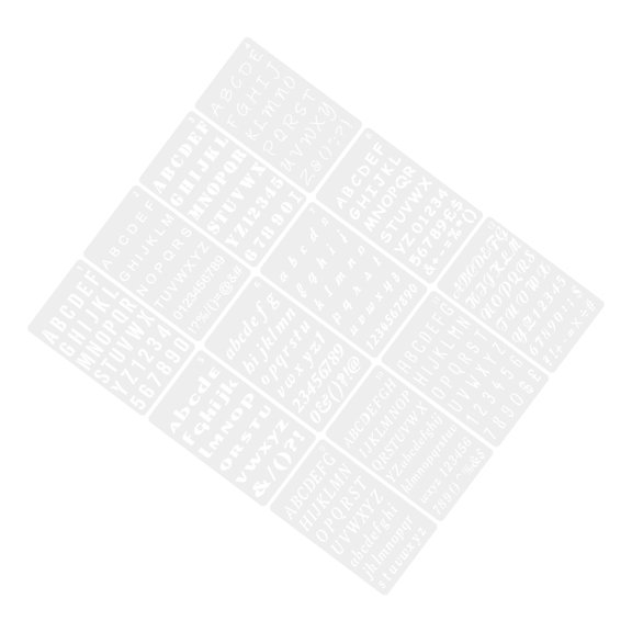 Vosarea White Alphabet and Number Stencils for Spray Painting and DIY Wall Decoration Projects