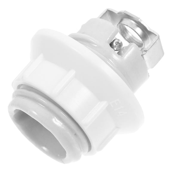 Vosarea White Ceramic Lamp Socket E14 Universal Replacement for Pendant Lights Wall Sconces