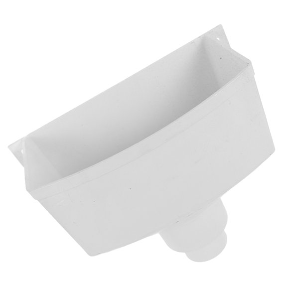 Vosarea White PVC Downspout Gutter Adapter Connector Wide Mouth Design to Reduce Clogs