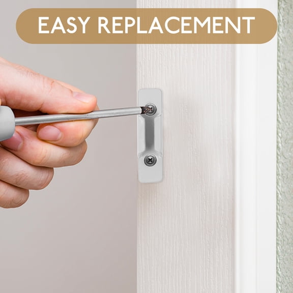 Vosarea White Window Latch Strike Keeper for Sliding and Casement Window Locks with Smooth Operation