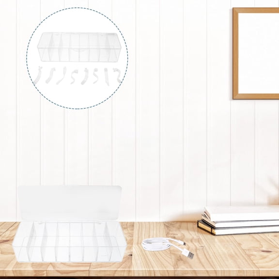 Vosarea Wire Management Box for Users Needing Cable Management in White 1Pcs