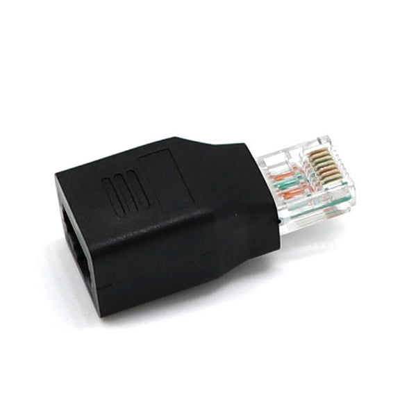 Vosarea crimp wire connectors RJ45 Adapter Black Data Transmitting Personal Use 1Pack