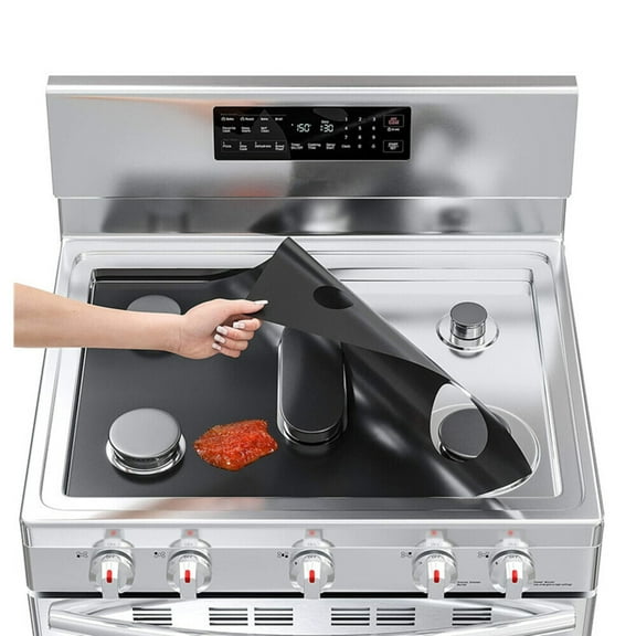 Voshy Stove Burner Covers, Gas Stove Top Protector Liner, Stove Cover for Samsung, Universal Gas Range, Reusable, Non-Stick, Easy to Clean, 24 x 16 in, PTFE