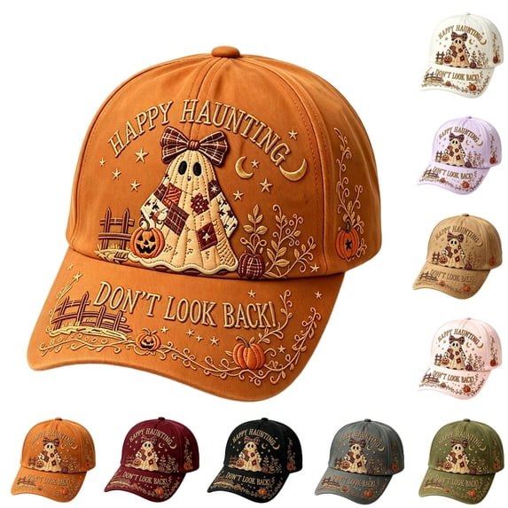 Voska Halloween Printed Adjustable Baseball Cap For Men Women Lightweight Comfort Hat For Cosplay Party Street Wear Casual Outdoor Activities A