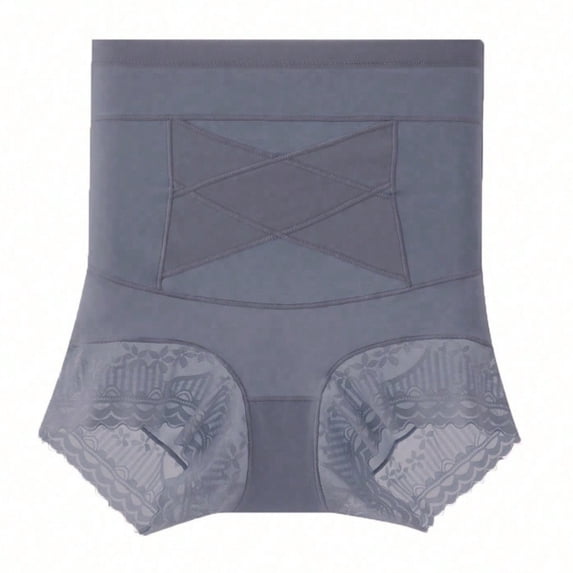 Voska Panties For Women Compression Tummy Control Butt Lift Shapewear Elegant High Waist Daily Panties Gray L