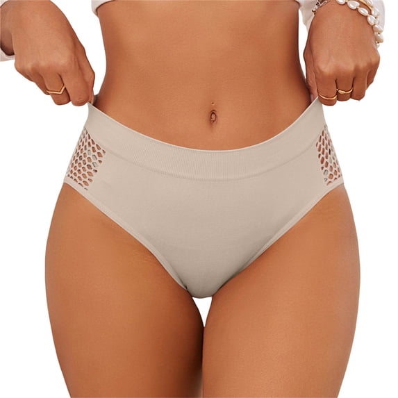 Voska Panties For Women High Waist Shaping Briefs Tummy Control Butt Lift Compression Panties Khaki S
