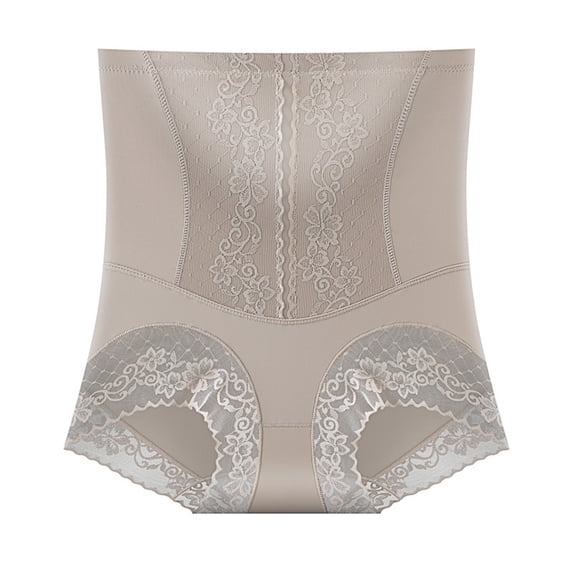 Voska Panties For Women Seamless High Waist Compression Shapewear Tummy Control Butt Lift Elegant Panties Champagne XXL