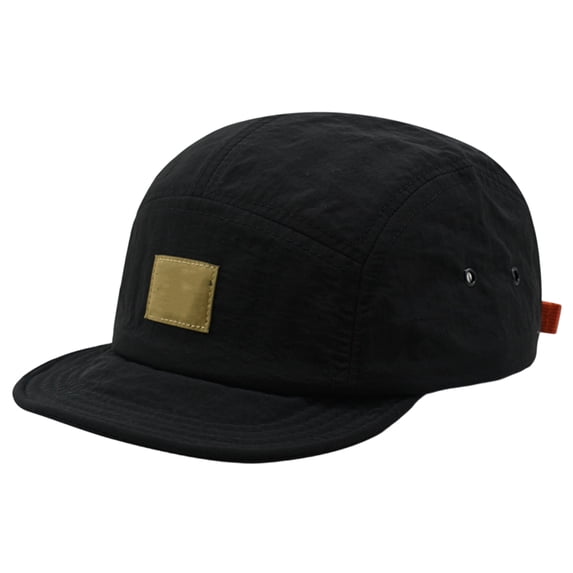 Voska Short Brim Quick Drying Baseball Cap for Outdoor Sports, Vintage Streetwear Hat with Embroidery Black One Size
