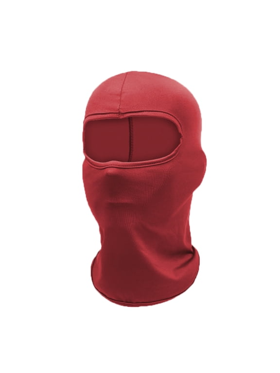 Ski Mask Head Mask Full Face Mask Windproof Sun UV Protection Hood for Women Men Wine One Size