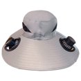 thumbnail image 1 of Voska Solar Powered Fan Hat With Dual Fans USB Charging Outdoor Sun Protection Unisex Cap Light Gray, 1 of 4