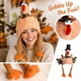 thumbnail image 1 of Voska Thanksgiving Turkey Plush Costume Hat for Men and Women Funny Holiday Party Novelty Headwear Soft Warm Fall Winter A One Size, 1 of 6