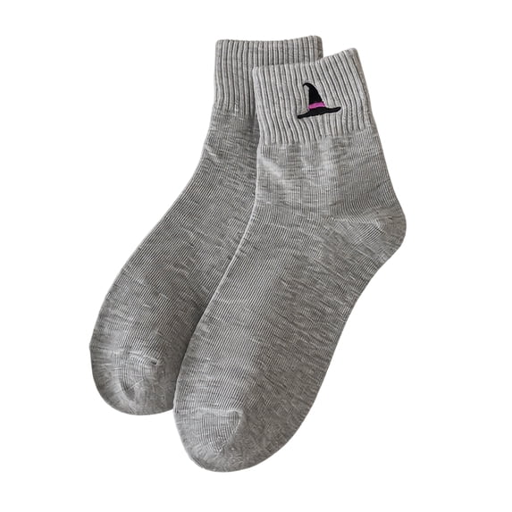 Voska Womens Halloween Knit Mid Calf Socks Soft Wicking Odor Resistant Casual Fall Winter Warm Socks