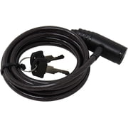 Vosker 2 Keys Cable Lock for Security Cameras | 6 Feet Long Flexible Braided Steel | Universal Locking Cable and Flexible Lock Cable Protection Box Support