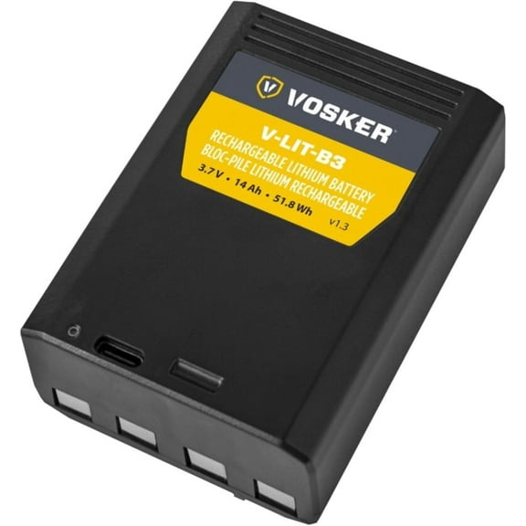 Vosker Extra Rechargeable Lithium Battery Pack for V300 & VKX Mobile Security Cameras, Long Lasting Lithium Battery, Fast Charge 14 000mAh Capacity, Weather Resistant