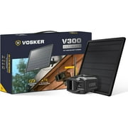 Vosker V300 4G-LTE Live View Security Autonomous Security Camera with External Solar Panel