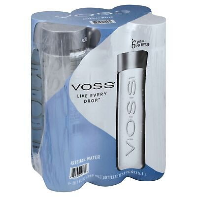 Voss Water Still PET 2 L 6-Pack 172.2 oz (Pack of 2)