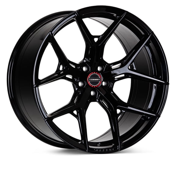 Vossen HF-5 19x9.5 / 5x114.3 / ET40 / Deep Face / 73.1 - Gloss Black Wheel