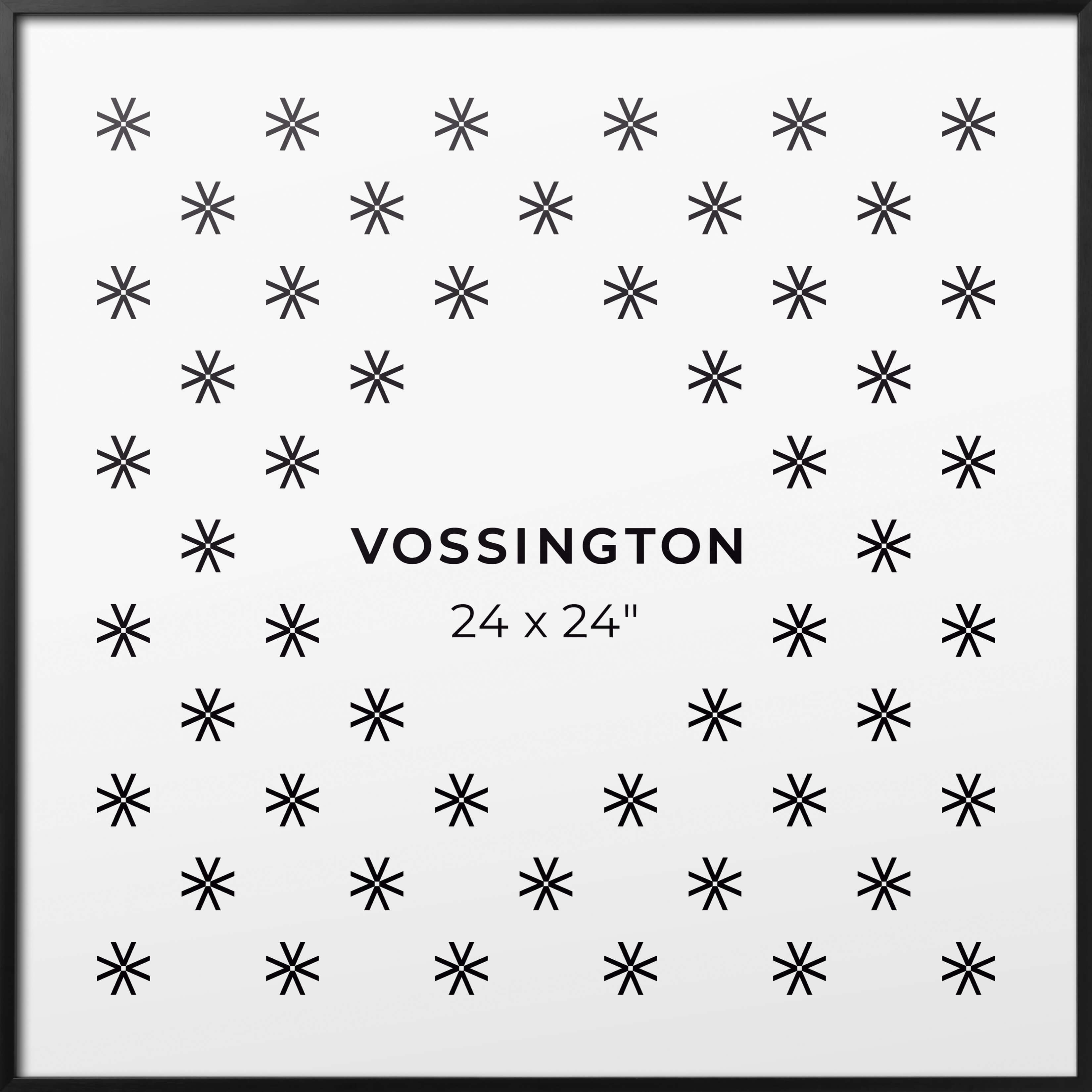 Vossington 24x24 Frame - Black Picture Frame - Thin Metal Frame - 24 x ...