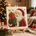 thumbnail image 1 of Vostella Christmas Pearl Diamond Painting DIY Art Kit , Complete 5D Christmas Pearl Bead Art Craft forHome Wall Table Display, Festive Diamond Painting Kit for Holiday Party Decoration Gift, 1 of 5