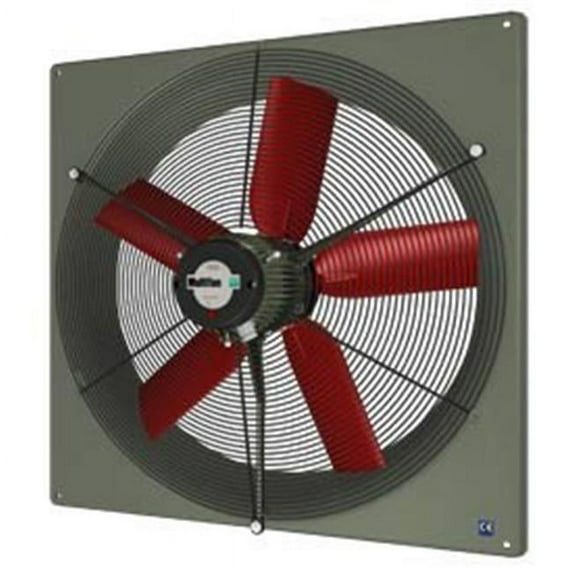 Vostermans Ventilation V2E25K1M72100 10 in. PANEL FAN IND 240V with GUARD HI OUTPUT