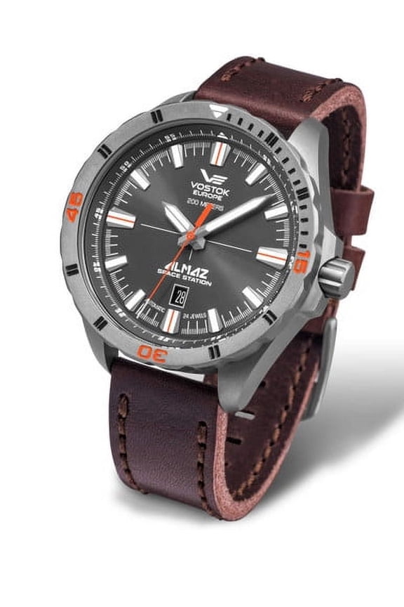 Vostok-Europe Almaz Titanium Automatic Leather Strap NH35A/320H263