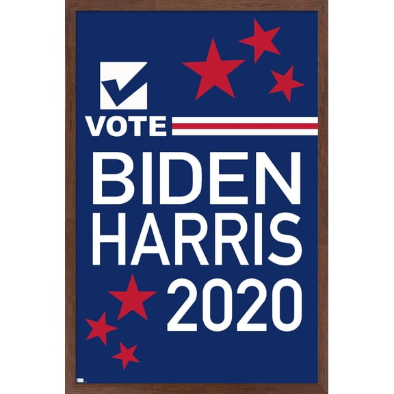 Vote - Biden/Harris 2020 Wall Poster, 22.375" x 34" Framed