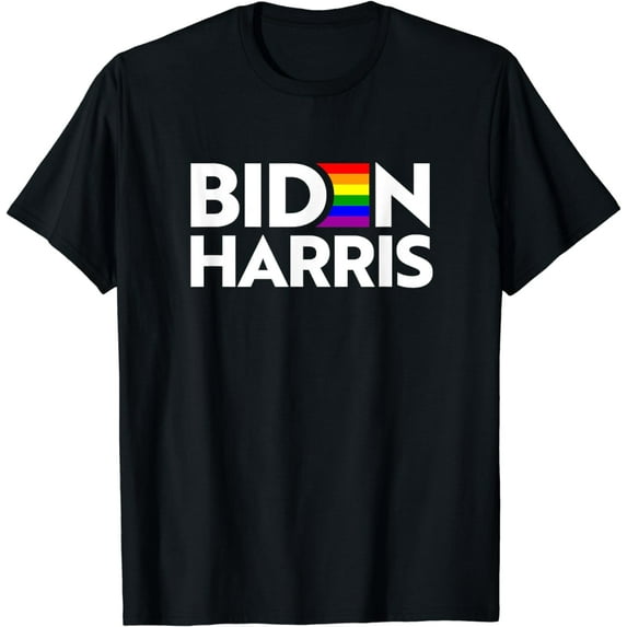 Vote Biden Harris President LGBT LGBTQ Pride Flag Joe Kamala T-Shirt