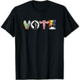 thumbnail image 1 of Vote - Books, Fist, Ovaries, LGTBQ T-Shirt, 1 of 3