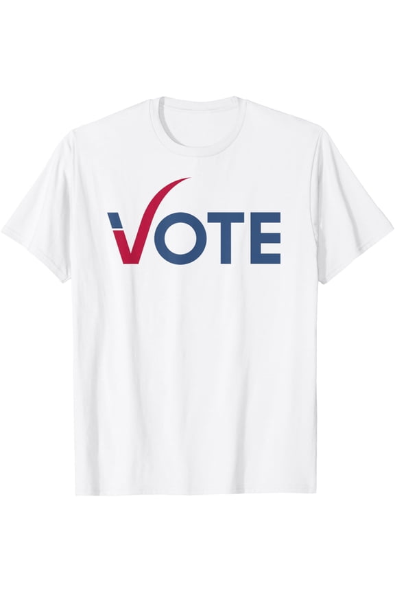 Vote Cool Red Blue T-Shirt for Men and Women 2024 Election T-ShirtMen and women, White T-shirt, size: Extra large