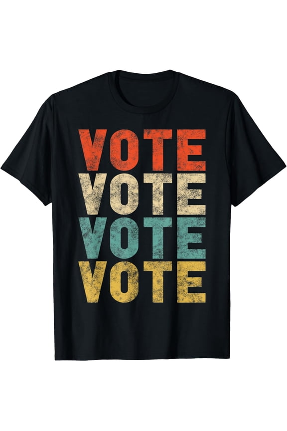 Vote Cool Vintage Retro Style gift Election 2020 Voter T-ShirtMen and women, Black T-shirt, size: Extra large