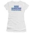 thumbnail image 1 of - Vote Democrat - Juniors Teen Girls Cap Sleeve Shirt - Small, 1 of 2