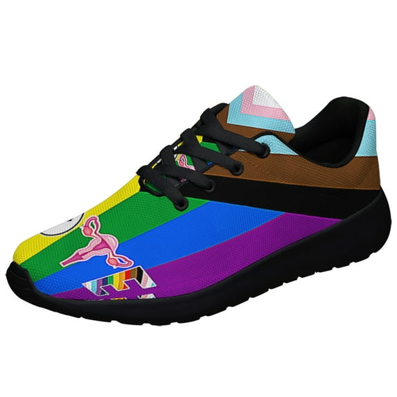 Vote Equality LGBTQ Gay Pride Shoes Sneakers Black Size 11.5