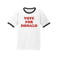 thumbnail image 1 of Vote For Donald Adult Short Sleeve Ringer T-shirt, 1 of 3