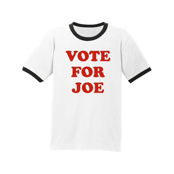 Vote For Joe Adult Short Sleeve Ringer T-shirt