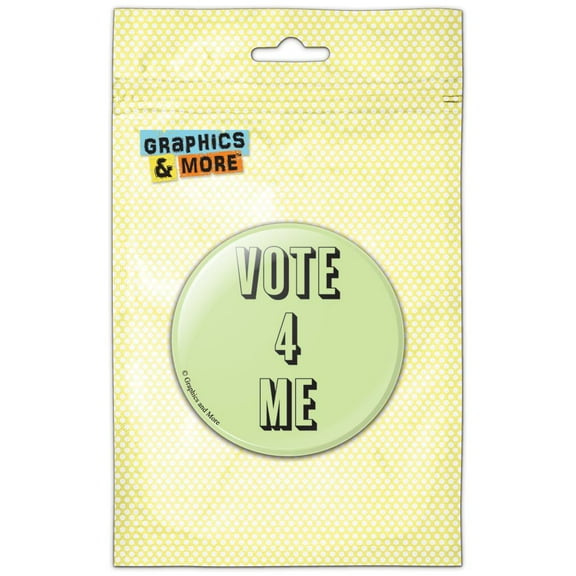 Vote For Me Green Pinback Button Pin Badge