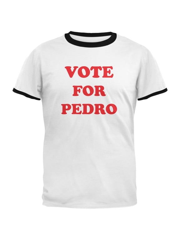 Vote For Pedro White/Black Men's Ringer T-Shirt