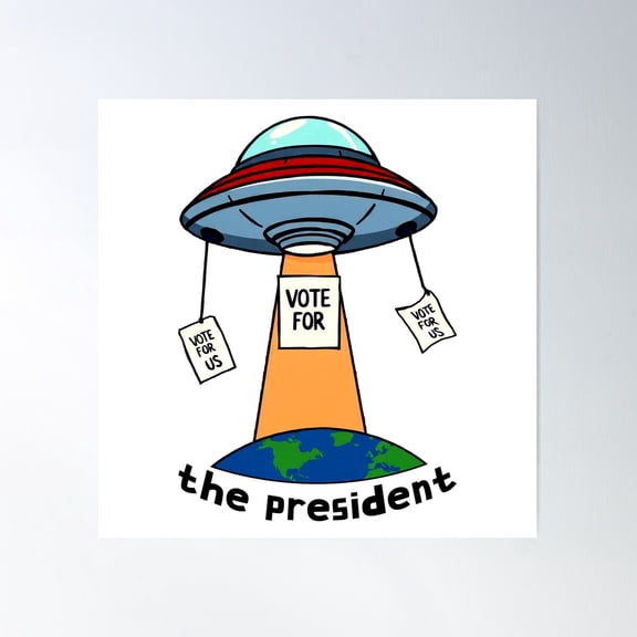 Vote For The President Poster Wall Art, Modern Wall Decor For Living Room Bedroom, 24x24 UNFRAMED