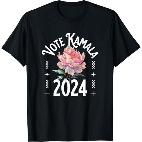Vote Kamala Harris 2024 For Women Election Flower Feminine T-Shirt