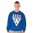 thumbnail image 1 of Vote Pizza Foodie USA Election Gym Sweatshirt for Men or Women Brisco Brands S, 1 of 6