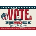 thumbnail image 1 of Vote Postcards Bulk - Set of 100 4x6 Standard Size - Show Patriotism and Promote Your Vote Counts, Send Postcards to Voters, 1 of 5