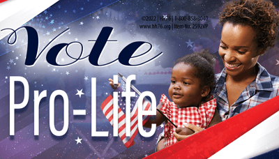 Vote Pro-Life, Business Card Pro-Life Magnet (Pack of 50)
