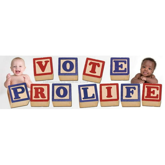 Vote Pro Life Pro-Life Bumper Sticker