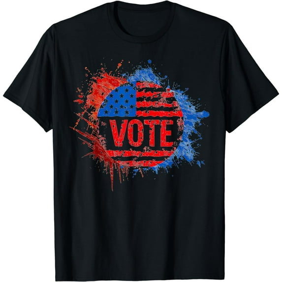 Vote Shirt Women Men Election 2024 Voter Vintage Button T-Shirt mens t shirt，black，women，funny，misfits，men，journey