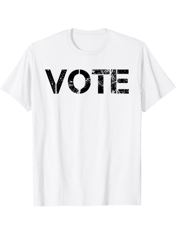 Vote Tshirt Women Men 2024 Election Voter Distressed Vote T-Shirt
