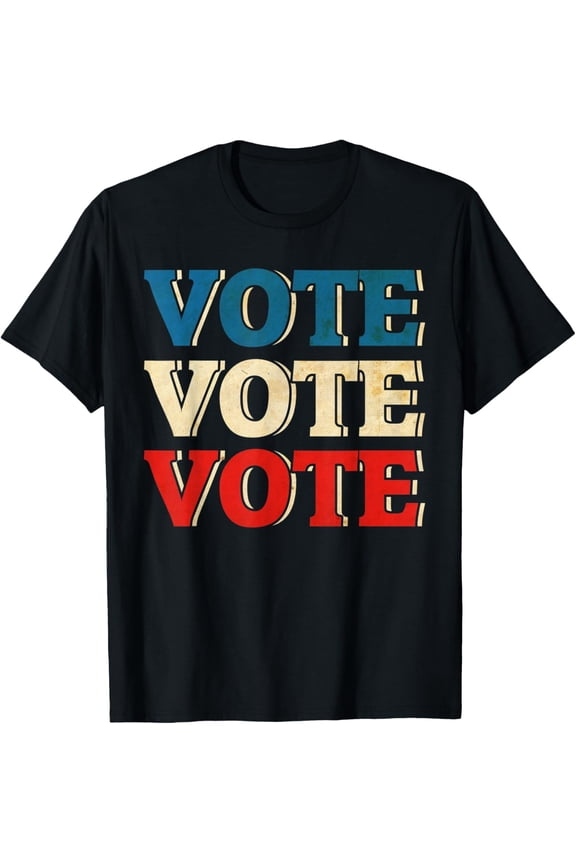 Vote Vintage Retro Go Vote Presidential Election 2020 Voter T-ShirtMen and women, Black T-shirt, size: Extra large