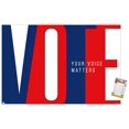 thumbnail image 1 of Vote - Your Voice Matters Wall Poster, 14.725" x 22.375", 1 of 5