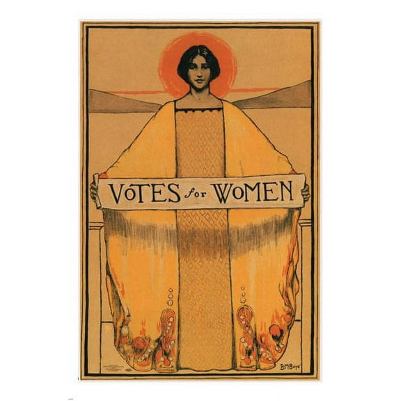 Votes For Women Vintage Political Poster B. M. Boye 1913 Usa 20x30