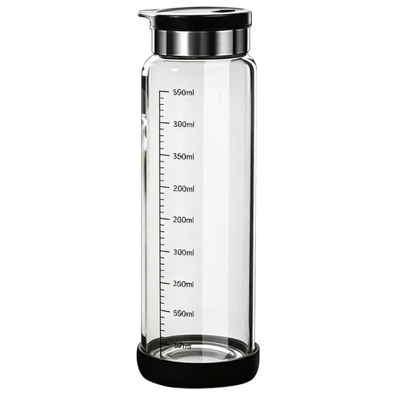 Votexa Glass Pepper Shaker - 4 Adjustable Lid Spice Jar With Stainless Pour Holes For Kitchen BBQ